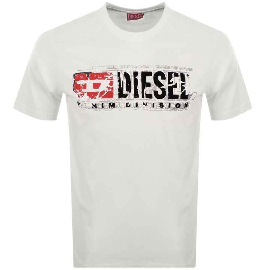 Diesel T Norm T6 T Shirt Off White | Mainline Menswear
